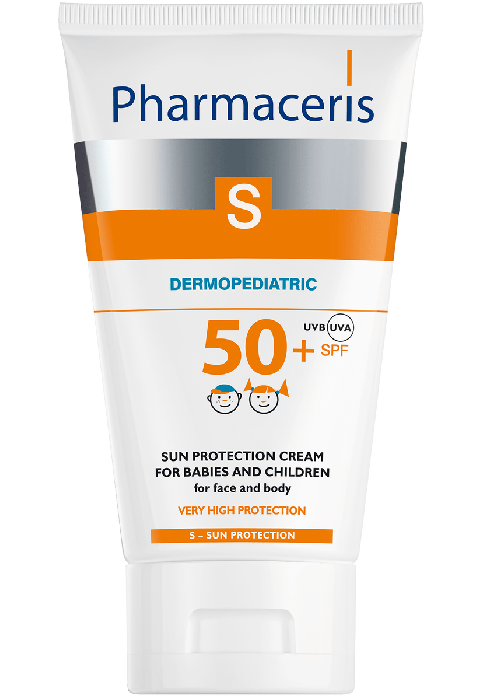 Pharmaceris S - DERMO-SCHUTZCREME SPF 50+ für Baby und Kinder