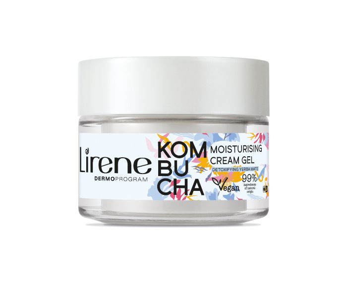 Lirene KOMBUCHA Moisturising cream gel KOMBUCHA & YERBA MATE